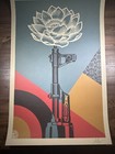 Shepard Fairey Obey Giant    ak-47 Lotus    Art Print Poster Signed Lithograph