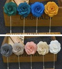 10pack Men Nice Lapel Flower Daisy Boutonniere Stick Brooch Pin Suit Wedding A