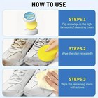 Shoe Cleaning Cream Multi-functional Cleaning   Stain Removal Cream With Sponge