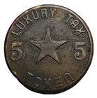 Alabama Dept  Of Revenue Luxury Tax Token 5 Mill Brass Die Crack Tc-89056 Al-s2