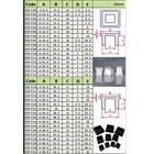 9-50mm Square Silicone Rubber Pipe End Caps Blanking Plugs Stopper Insert Seals