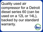 Dde R23535534 Air Compressor For Detroit 60 Series 12 7  013-009-001  23535534