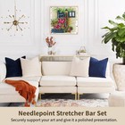 Needlepoint Stretcher Bars For Needlework - 8 Sizes With 100 Pins  Canvas Str   