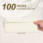 100 Pack Beige  10 Business Envelopes  Letter Size Envelopes