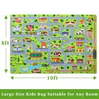 Cozyloom Kids Road Traffic Carpet 8  X 10  Grey Bedroom Playmat