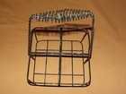 Vintage Green Wire Bottle Holder