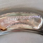 1927 Universal Patent Glass Hip Flask With Lid 10oz 6 75 Tall Antique
