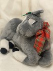 Vtg 2004 Breyer Holiday Horse Plush Grey Christmas Pony Stuffed Animal Holly Bow