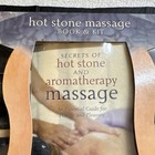 Mud Puddle Books Hot Stone Massage Book   Basalt Stone Set  Manual  Black