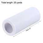 Tulle Rolls Fabric Spools 6  25 Yards White For Wrapping Wedding