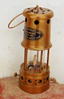 Vintage Brass Miners Lamp Lantern Oil Lamp 100  Working Antique Gift Home Decor