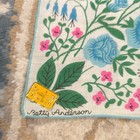 Vintage Betty Anderson Created By Kimball Floral Handkerchief Linen