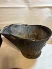 Vintage Coal Hod Scuttle Ash Bucket With Shovel 11  X Tall X 17  Long X 12  Wide