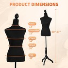 Manikin 60   -67   height Adjustable Female Dress Model Display Torso Body Tripod   
