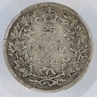 1902-h Canada  king Edward Vii  Silver 25 Cents - Pcgs Vg08