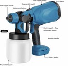 Hvlp Cordless High Pressure Paint Sprayer Electric Spray Gun Kit   Battery wired