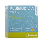 Fluimucil A 200mg 30 Sachets Granules Clear Phlegm Orange Flavor