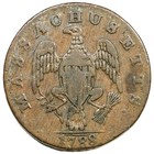 1788 1-d R-3 Massachusetts Cent Colonial Copper Coin
