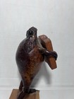 Taxidermy Frog Toad Playing Accordion Musical Instrument Mexican Folk Art Vtg