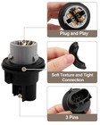 3-pin Turn Signal Bulb Socket Connector 2pcs For Dodge Ram 1500-3500 Oem Sealing