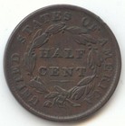 1835 Classic Head Half Cent  Original Vf