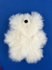 Alpaca Fur Small Teddy Bear Plush White Furry Fuzzy Soft 7 Inch Doll Toy