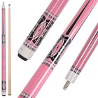 48 Inch Short Pool Cue Stick For Beginners  Canadian Maple Billiard Pink 18 Oz