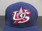Usa Hat Cap Fitted Mens Large Blue Red World Baseball Classic Flag New Era