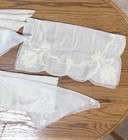 Vintage Linen Lot 12 Embroidered Handkerchiefs Hankies Lace Applique Needlework