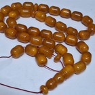      natural Baltic Amber Islamic Prayer Beads Misbaha Tasbih Rosary 88g      