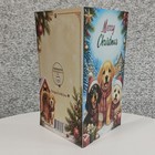 Merry Christmas Dogs Card Multicolor Puppy Trio Blank Inside 5x7 Inc Envelope