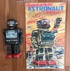 Vintage Swivel-o-matic Astronaut Japan Tin Toy Robot Box Art Poster Sign   
