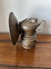 Vintage Auto-lite Brass Carbide Mining Lamp Miner Light Universal Lamp Co Usa