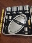Mcm Travel Bar  Vintage Executair 101  Trav-l-bar  10 Piece Set Complete Case
