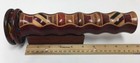N   J Kaleidoscope In Solid Teak Wood  Inlaid Padauk  Jalneem And Ebony  9 Inch
