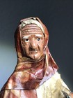 Vintage Wire Paper Mache Clay Mexican Folk Art Figurine Village Woman With Jug