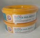 Munchkin Arm   Hammer Diaper Pail Refill Rings Holds 544 Diapers 2pk New Sealed 