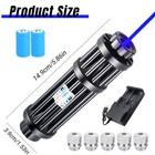 10w High Power Blue Burning Laser Torch Adjustable Visible Dot Pointer Usa Yf