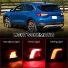 Left Driver Outer Tail Light Lamp Brake For Ford Escape 2020 2021 2022 Taillight