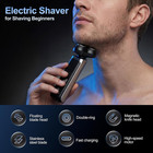 2-pack Electric Rotary Shavers For Men 3d Floating Head Rotary Razor Usb-c Recha