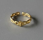 Solid Metal 925 Sterling Silver Women s Floral Infinity Adjustable Band Toe Ring