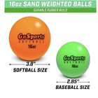 Weighted Training Ball Set Hitting pitching Baseball Heavy Duty 6 Pack Green New