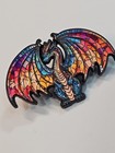 Dragon With Stained Glass Wings Lapel Pin