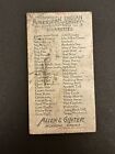1888 N2 Allen   Ginter American Indian Chiefs Black Eye  6749