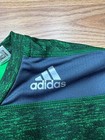 Adidas Tech Fit Performance Climalite Green Long Sleeve Athletic Shirt Medium