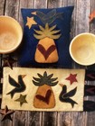 Pattern Wool Felt Crow   Pineapple W  Heart Penny Rug   Pillow New Meme   s Quilts