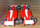 2 Carrera Go  Slot Cars 1 43 Ferrari   1 And  2  And Shell Oi Racing Indy Cars