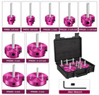 Kit De 9 Escariadores Para Tuber  as Pvc  Cpvc Y Abs Schedule 40  Medidas De 1 2 