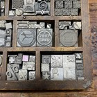 Letterpress Lead Ornamentals Circles  Stars  Percentages  Borders  Special misc
