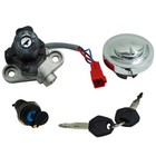 For Yamaha V-star 650 1100 1999-2016 Ignition Switch Fuel Cap Seat Lock Keys